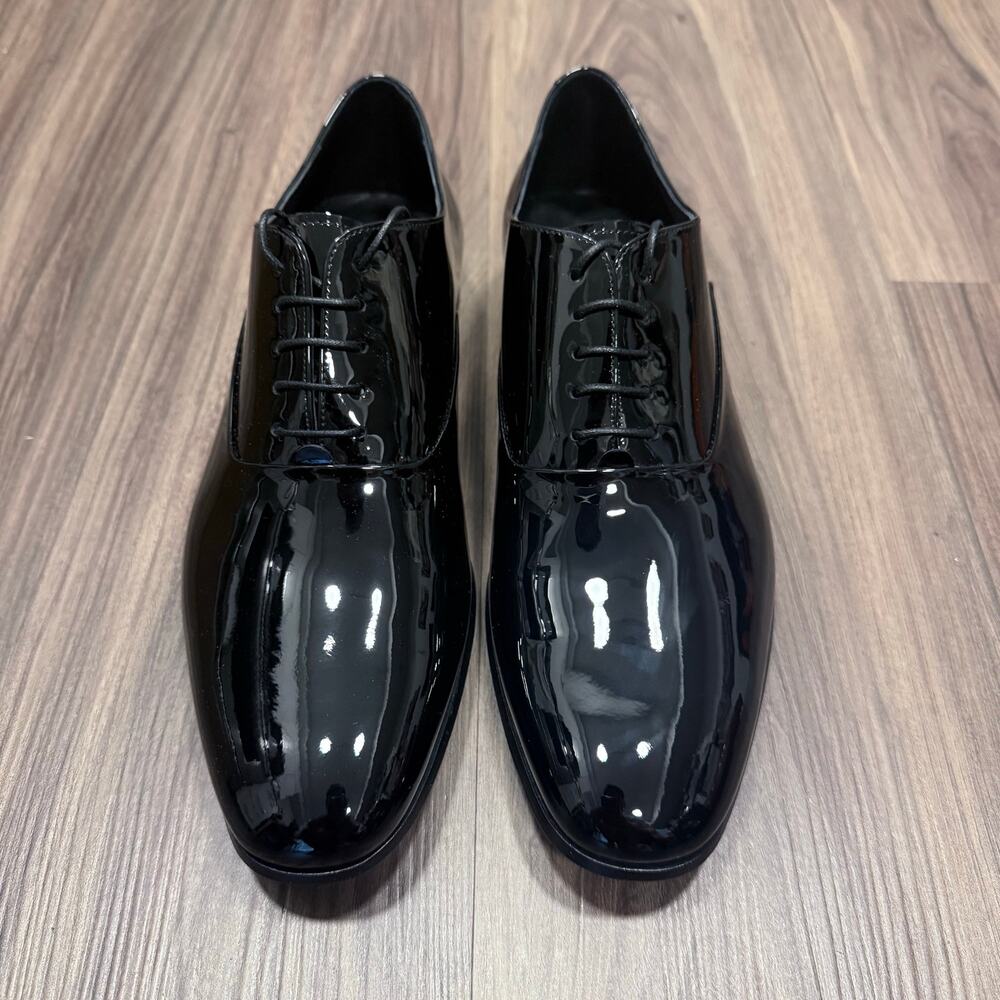 J.M. Weston Black Patent Leather Oxford Shoes w/ Box UK 7